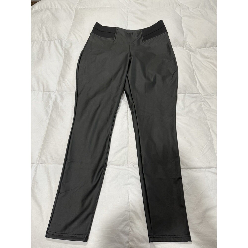 Womens Vera Wang Faux Leather Pants Size L